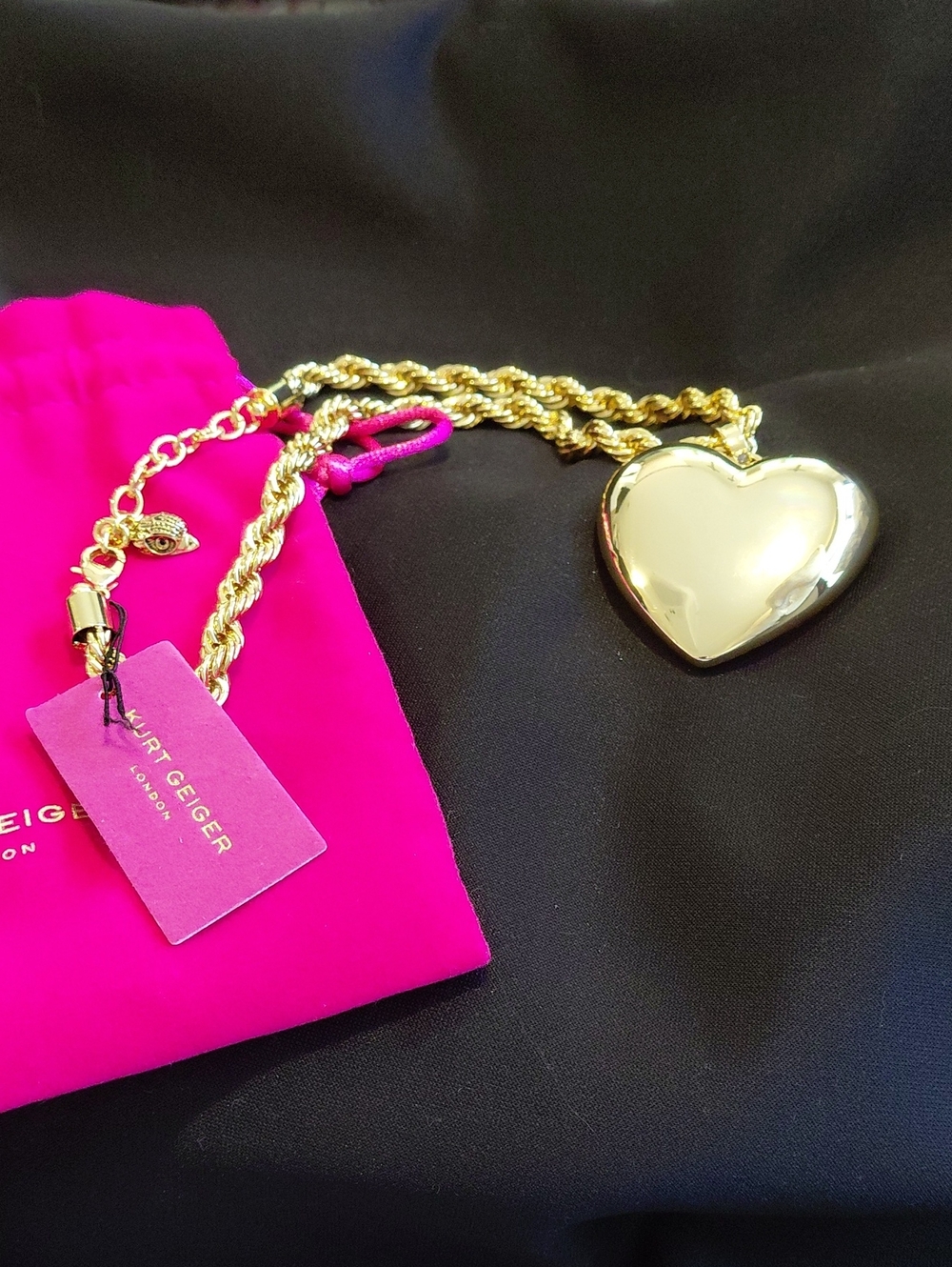 KURT GEIGER LONDON HEART PENDANT NECKLACE